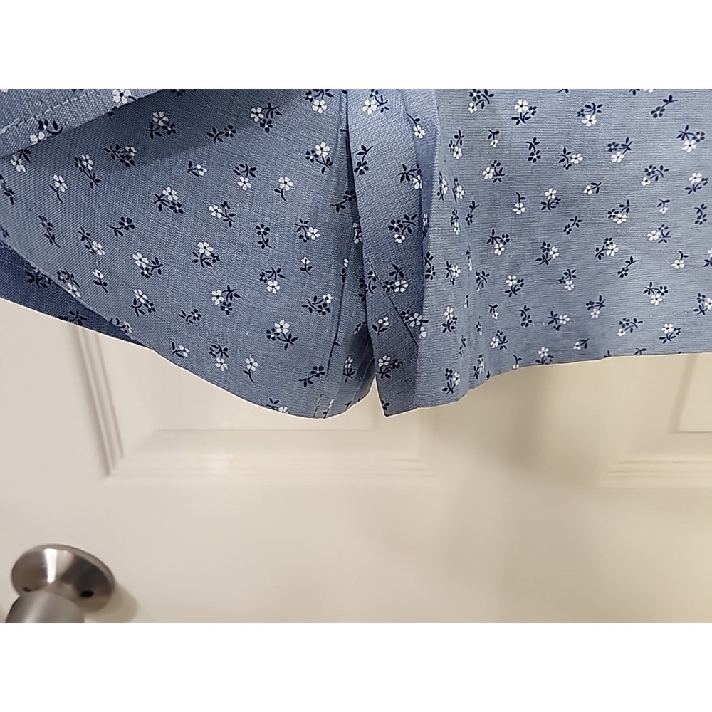 Vtg Briggs Women's Petite Sz 10 Blue Floral Skirt Zip Skort 1980's 90's ~ NWT - Picture 8 of 11